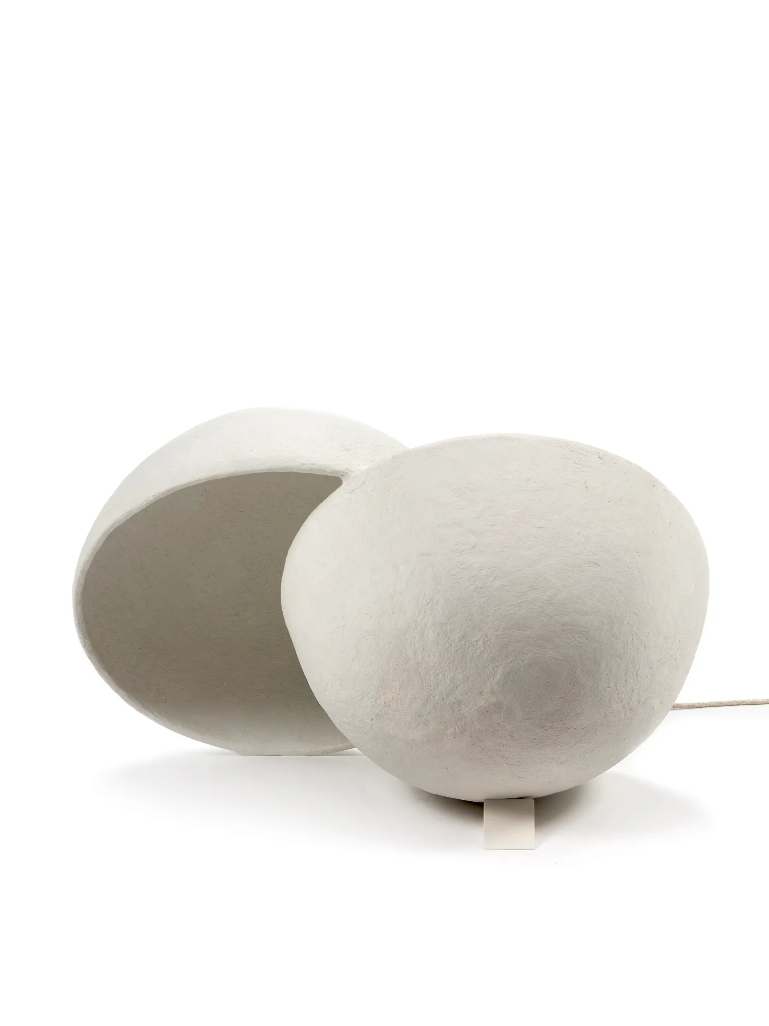 Floor Lamp L White Earth L 70 W 50 H 37CM by Marie Michielssen