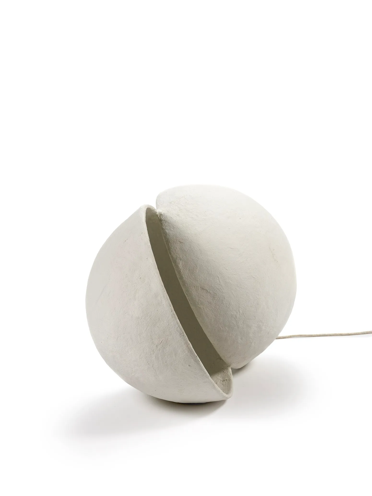 Floor Lamp L White Earth L 70 W 50 H 37CM by Marie Michielssen