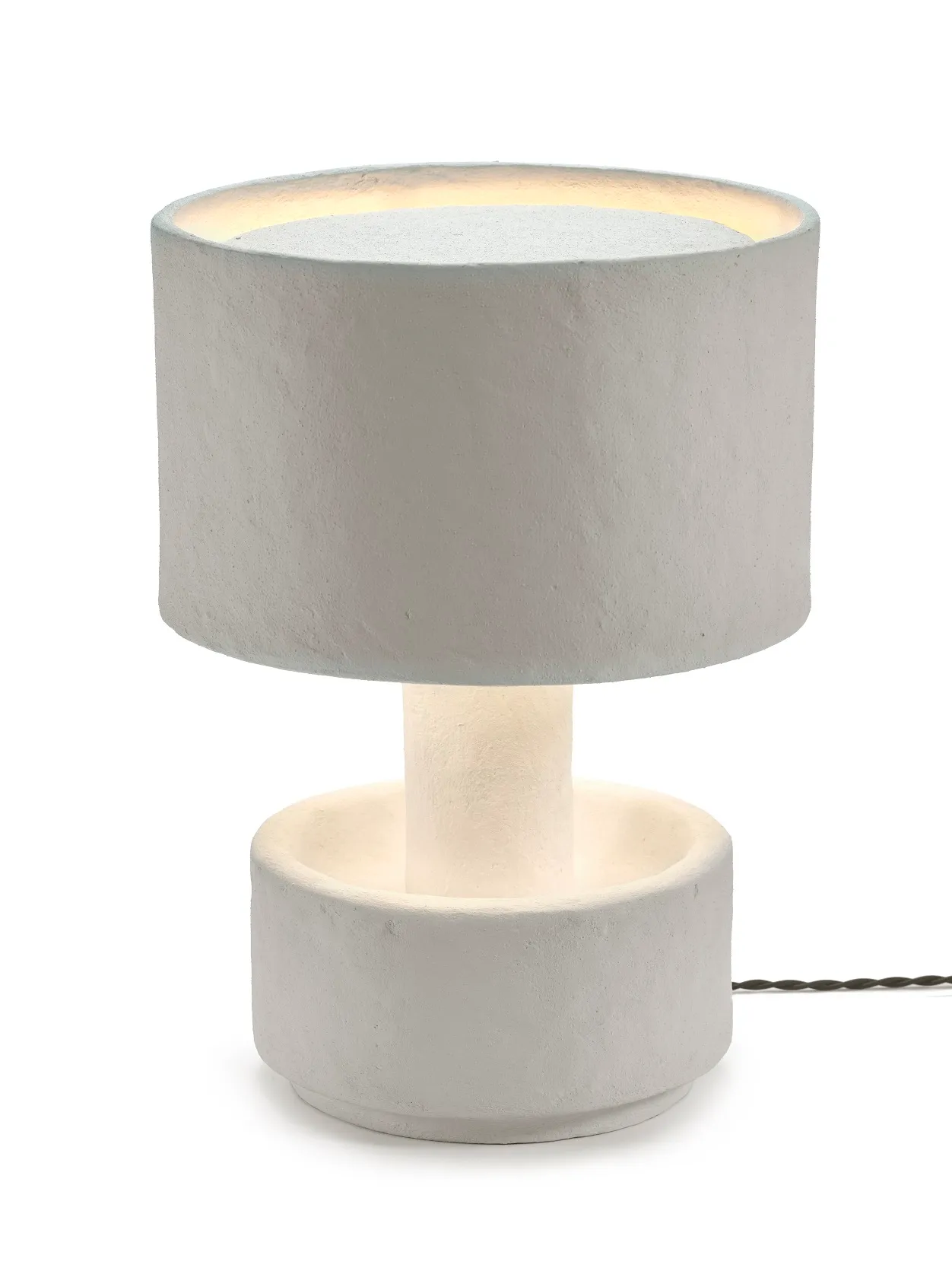 Table Lamp Serax White Earth L 32 W 32 H 44CM by Marie Michielssen