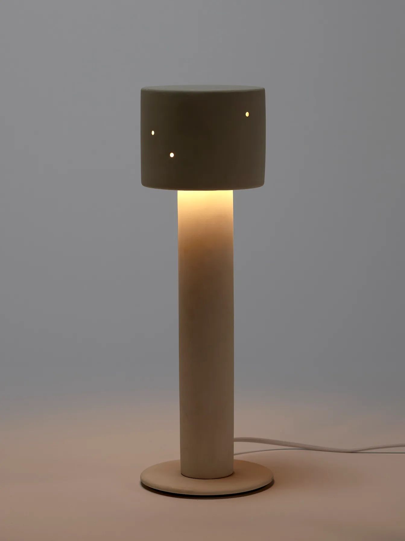 Table Lamp Beige Serax Clara 02 L 14.5 W 14.5 H 34.5CM by Anita Le Grelle