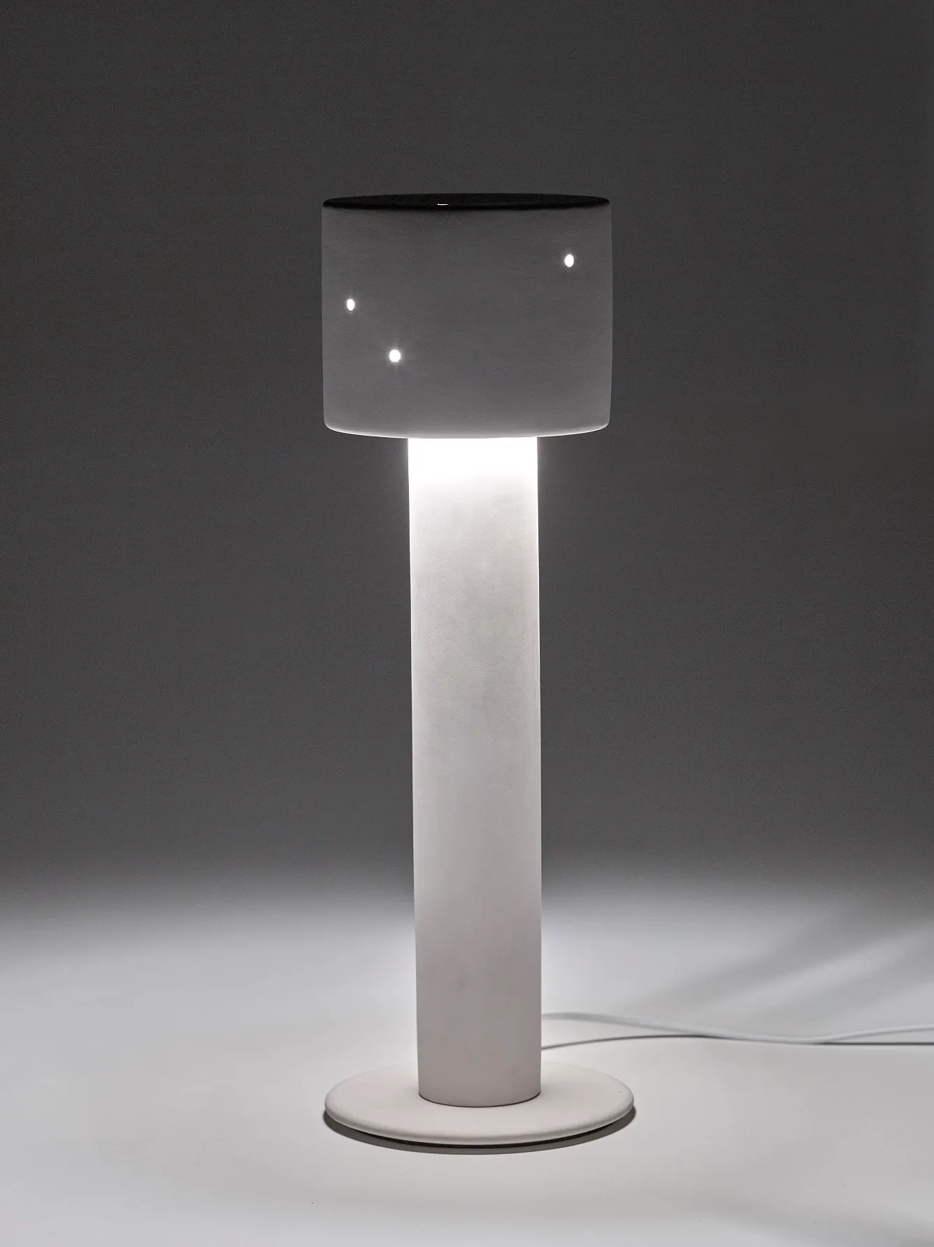 Table Lamp Beige Serax Clara 02 L 14.5 W 14.5 H 34.5CM by Anita Le Grelle