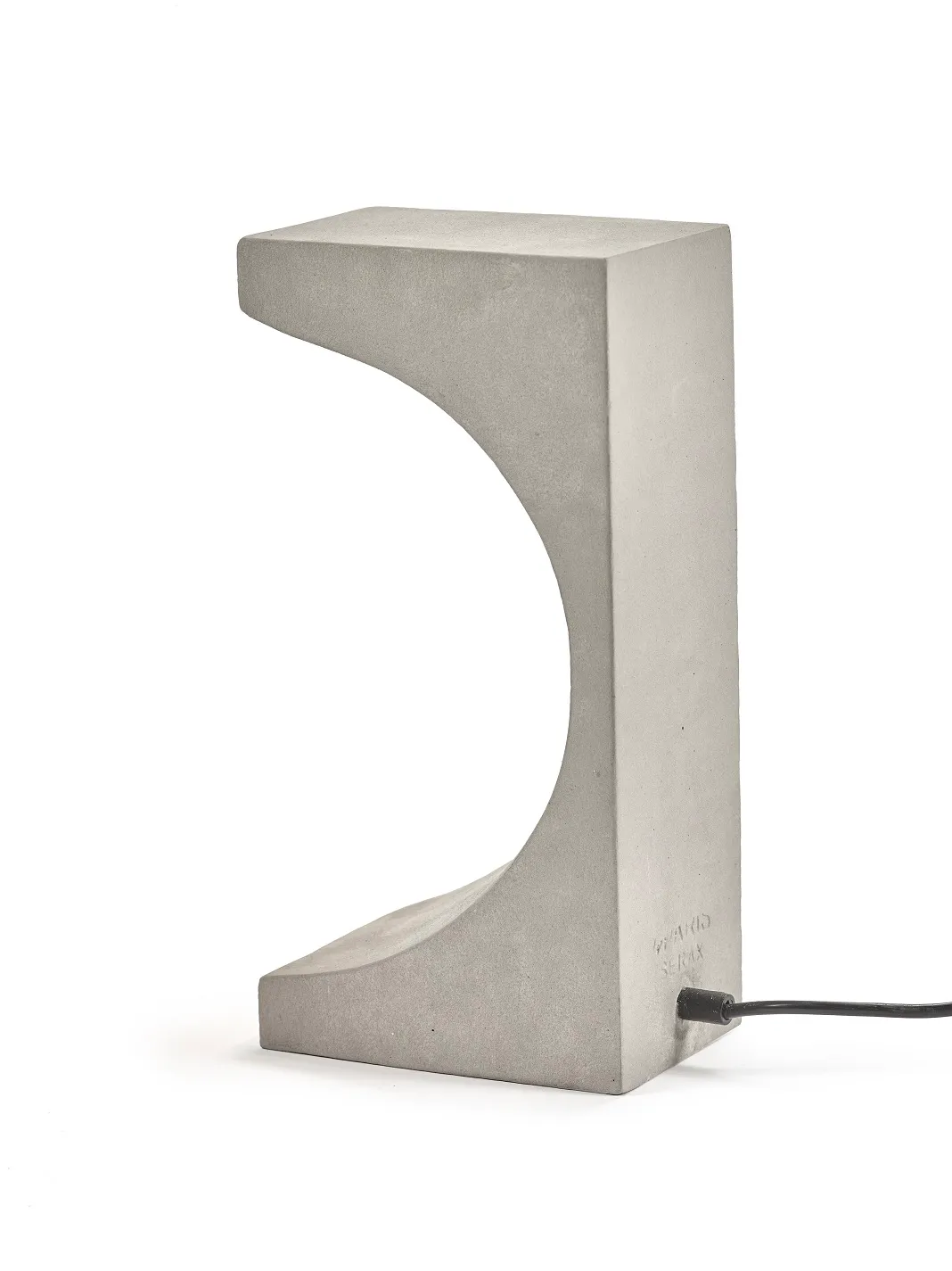 Table Lamp Concrete Tangent L 16.5 W 11 H 33CM by Patrick Paris