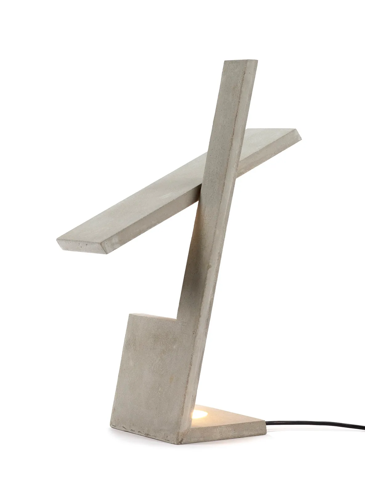 Table Lamp Concrete Ixelles L 15 W 16 H 50.5CM by Patrick Paris