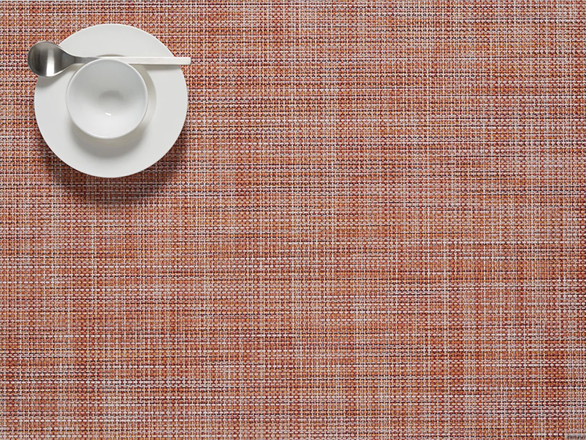 Rectangular Placemat Chilewich Mini Basketweave Cinnamon 36cm x 48cm