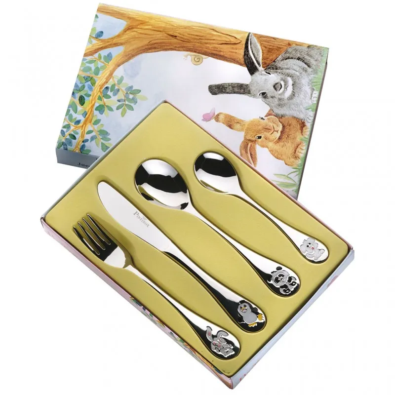 Set 4 Pintinox Noah's Ark children's Cutlery