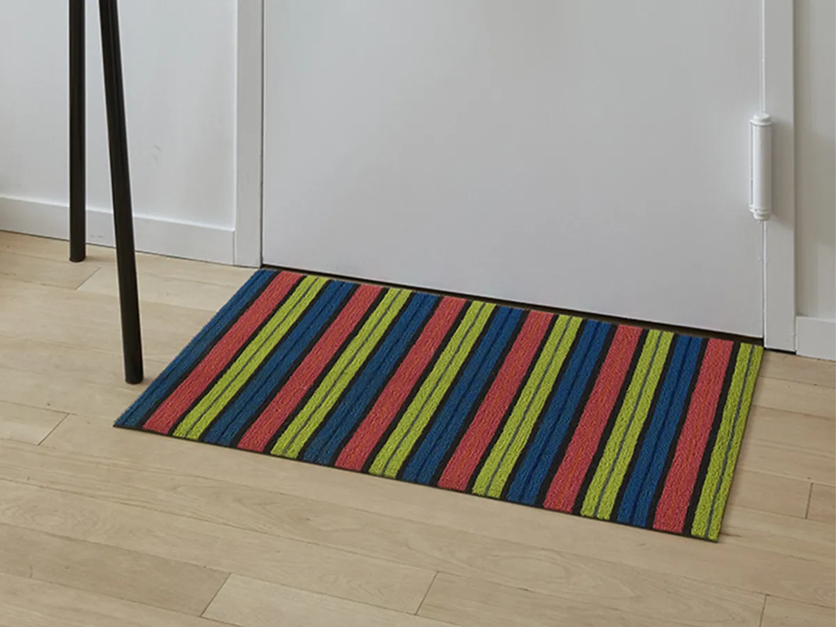 Runner Ribbon Stripe Shag Mats Chilewich Limelight 61 cm x 183 cm