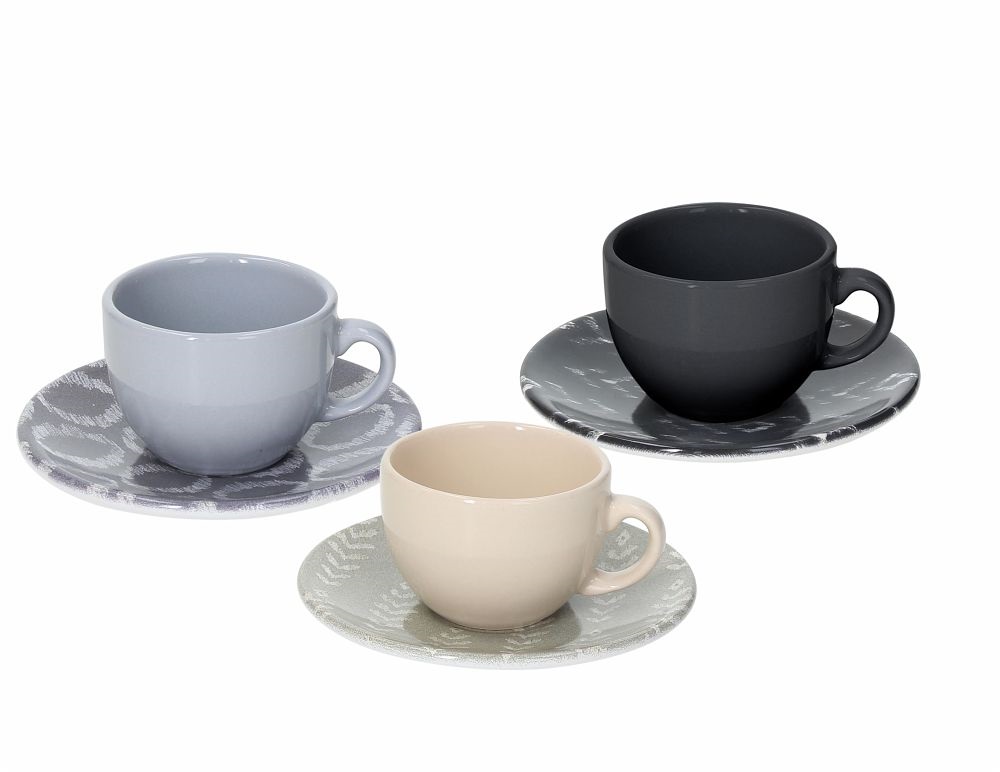 Set 6 Tazzine da Caffè con Piattino Andrea Fontebasso Collezione Sfera  Ikat,Newformsdesign, Fino ad esaurimento scorte Pronta Consegna OUTLET