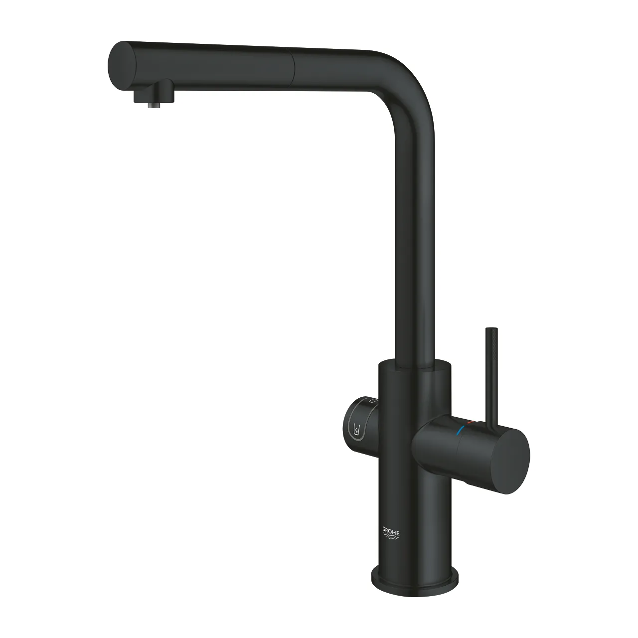 grohe blue home starter kit con doccetta estraibile nero velvet