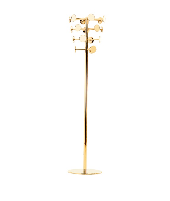 Coat Rack Opinion Ciatti Chaperon 4 elements Gold with Gold Mirrors