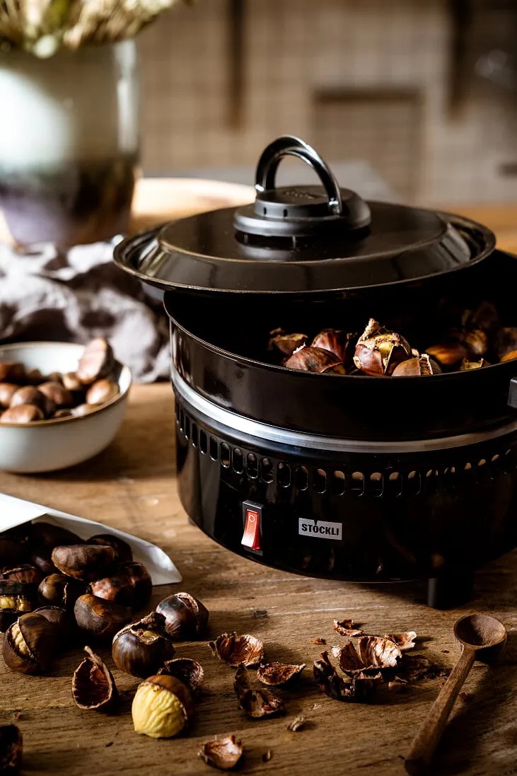 Forno Stockli per caldarroste e patate al cartoccio
