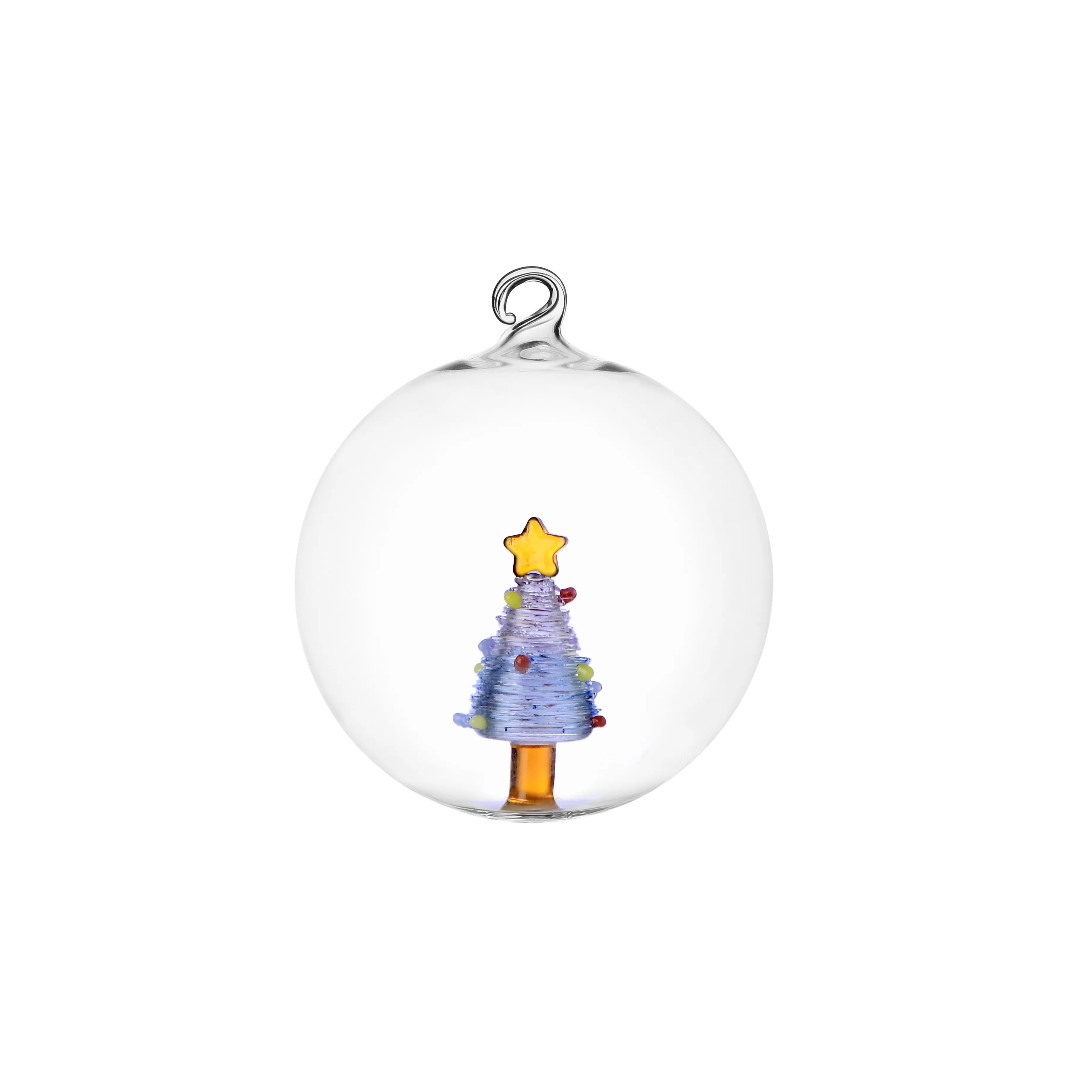 Palla natale Albero blu-stella Ichendorf Collezione Christmas Tales