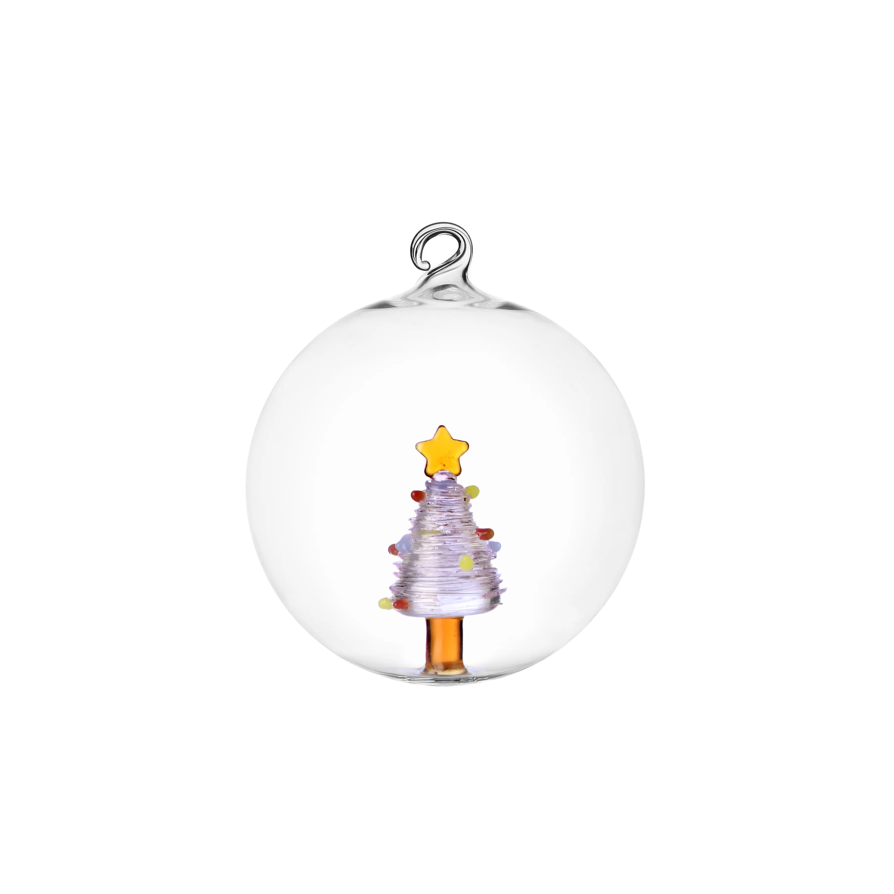 Palla natale Albero rosa-stella Ichendorf Collezione Christmas Tales