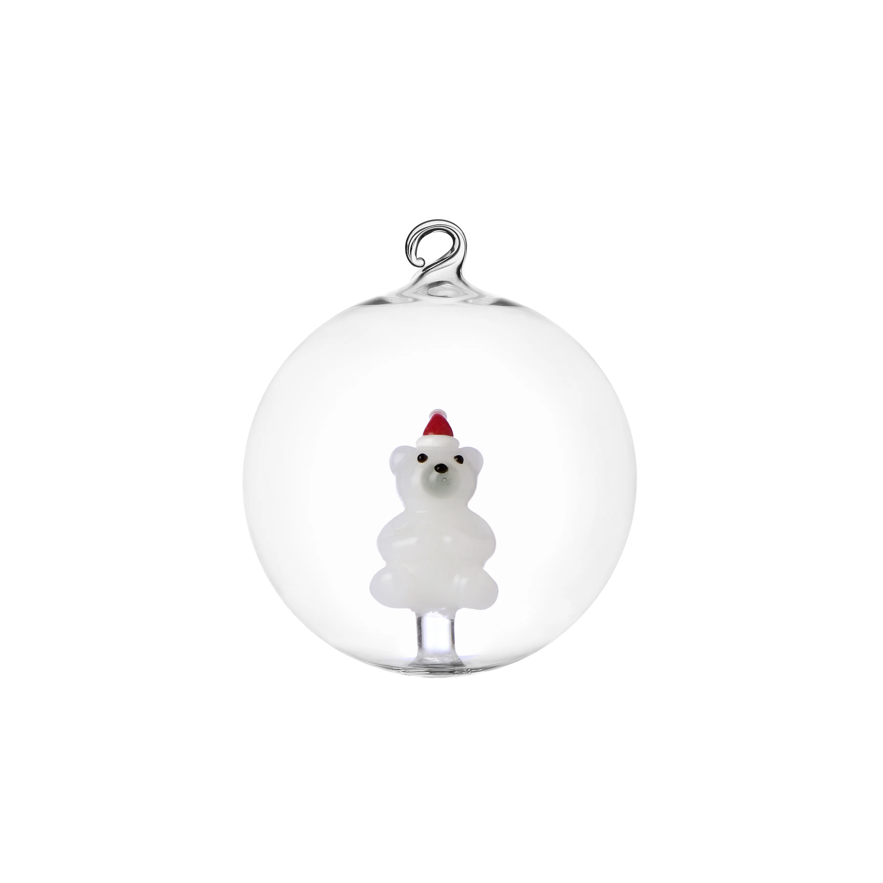 Palla Natale orso c/cappello Ichendorf Collezione Christmas Tales