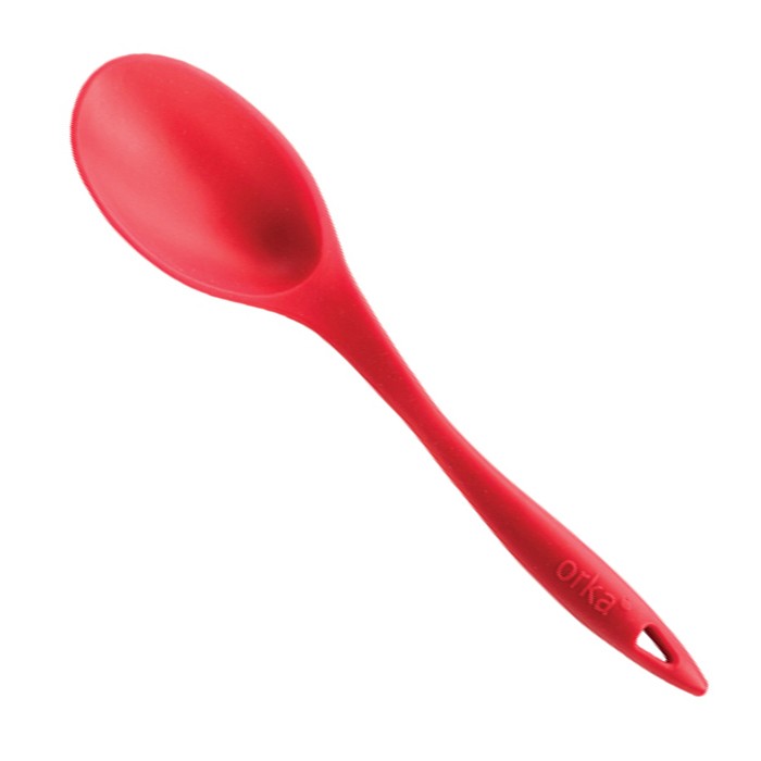 Red silicone spoon by Mastrad