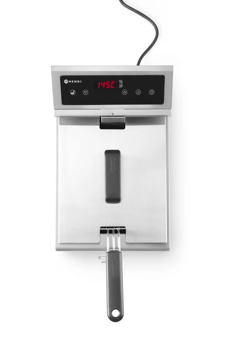Induction fryer with drain tap - 8 L, HENDI, Light grey 230V/3500W