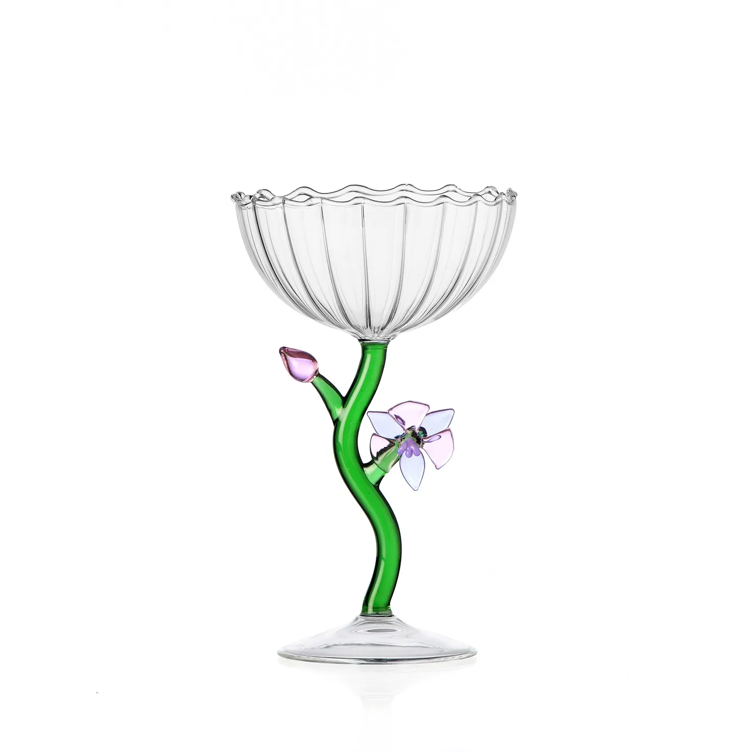 Champagne Bowl Ottico Collezione Ichendorf Botanica Orchidea