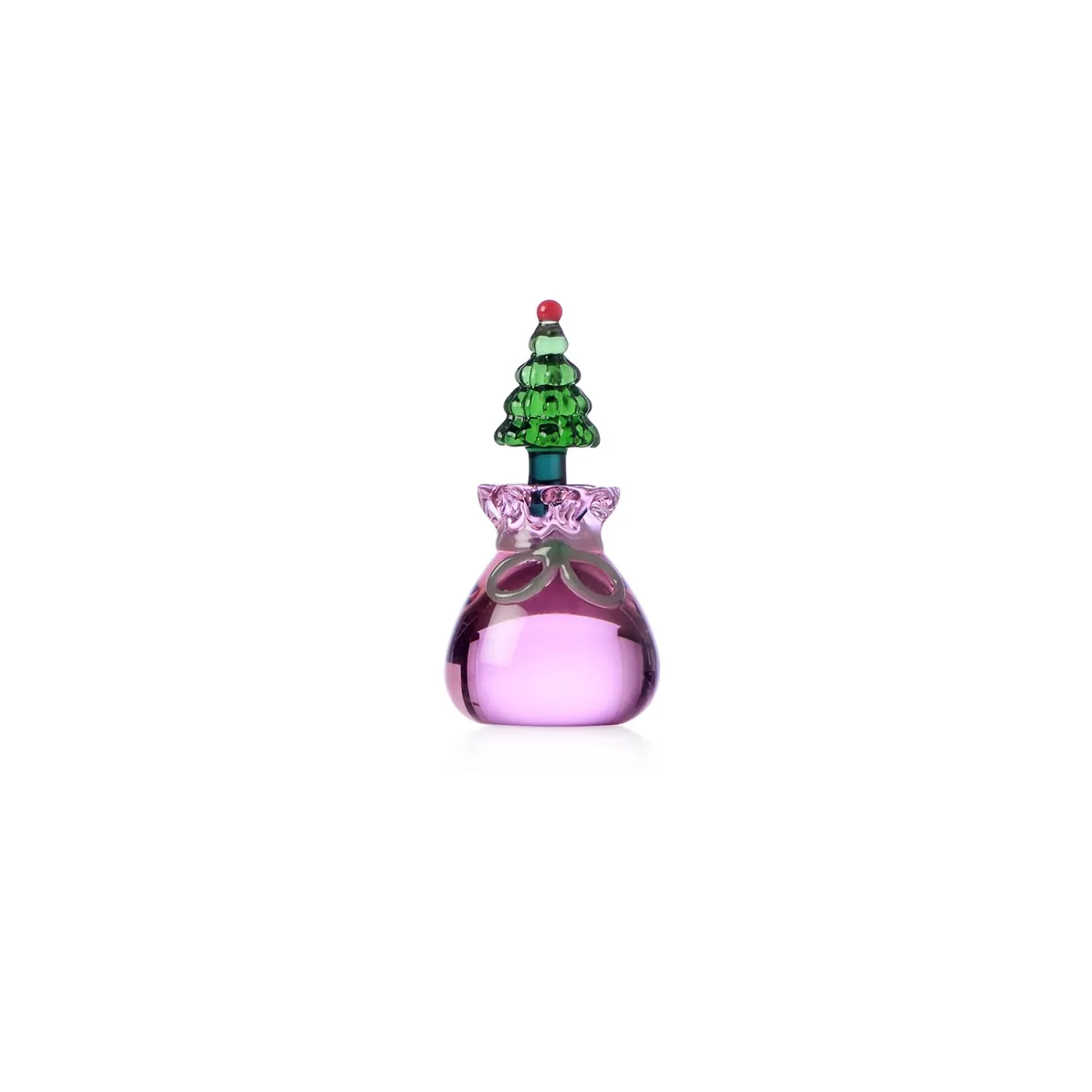 Ichendorf Christmas Tales Collection Christmas Tree Place Card Holder with Pink Sack