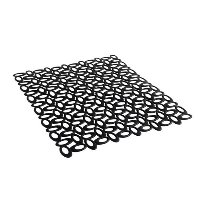 Sink mat lace nero by mastrad