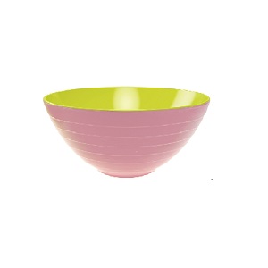 Zak Designs 2173-0321 Salad bowl color inside green out pink 28 cm