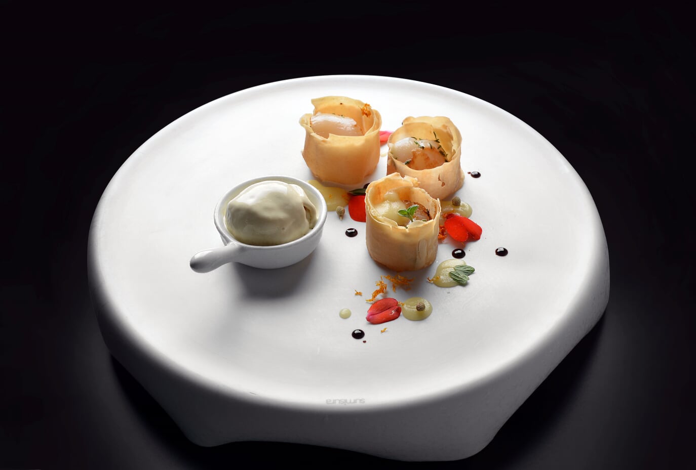 Royale Diva N.30 Gourmet Low Folding Bowl Cm.25 H.2,5