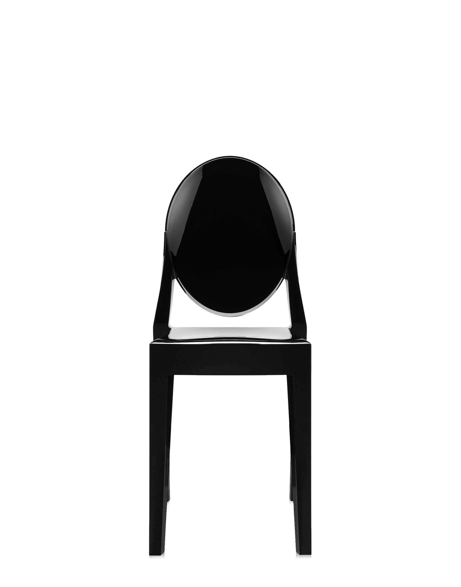 Sedia Kartell Victoria Ghost nero coprente