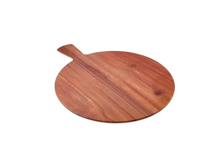 Round Cutting Board Wood Effect Melamine 32 cm