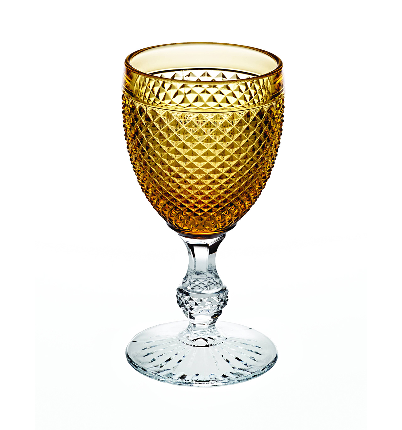 Goblet Bicos Vista Alegre Bicolor Amber Top