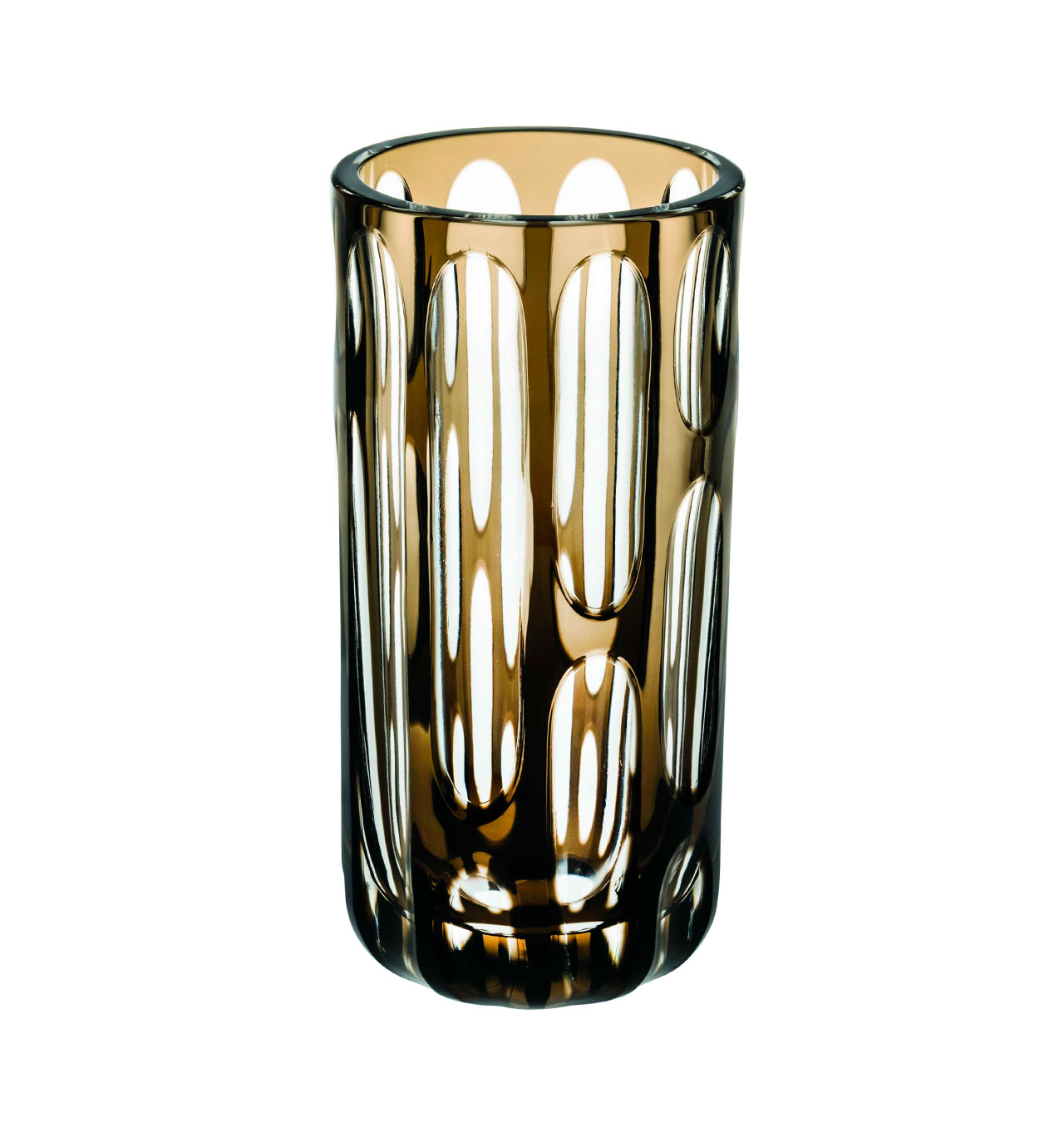 Vase Vista Alegre Cattedrale Case with Double Brown