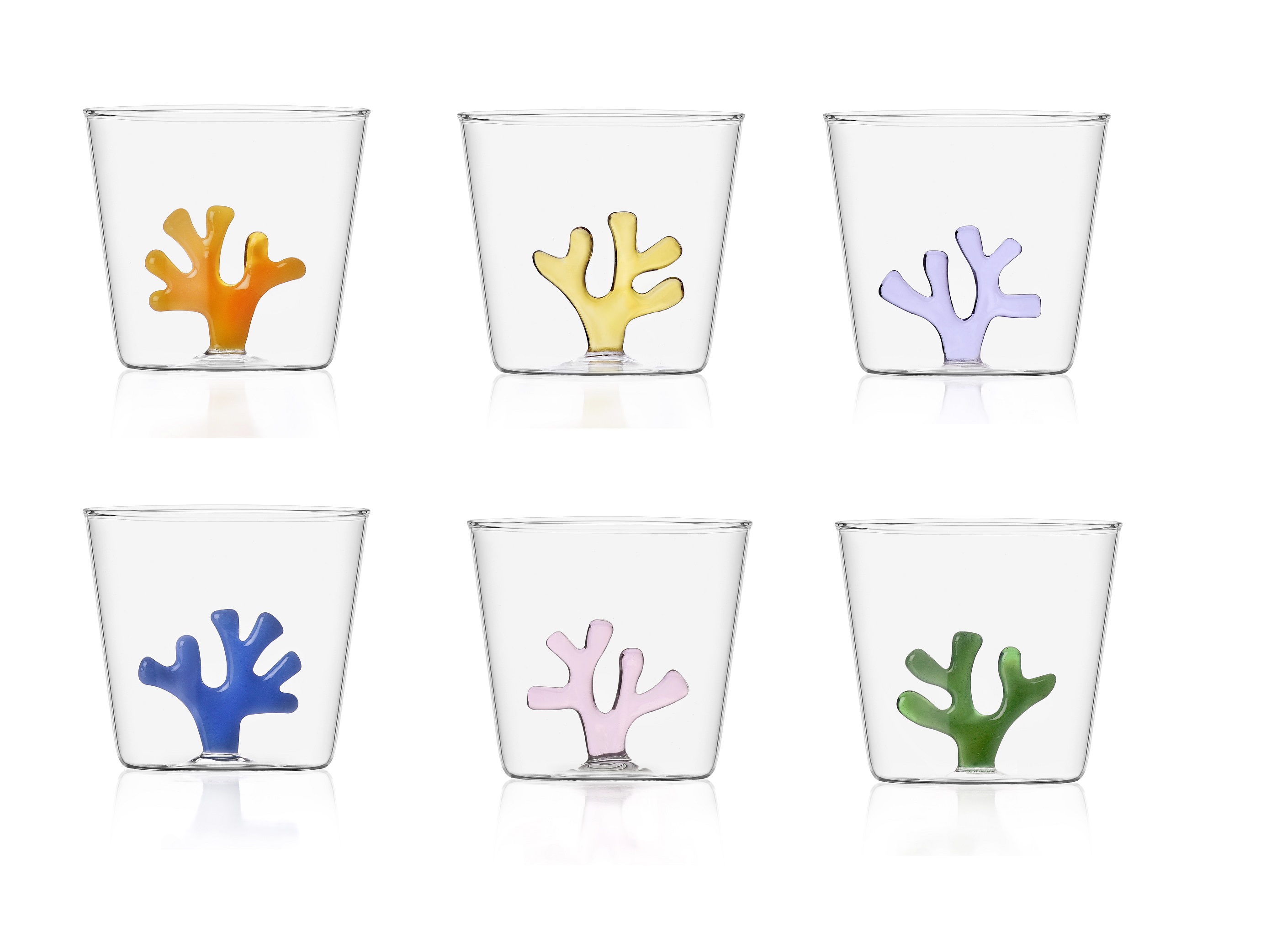 Set 6 Ichendorf Glasses Coral Reef Collection