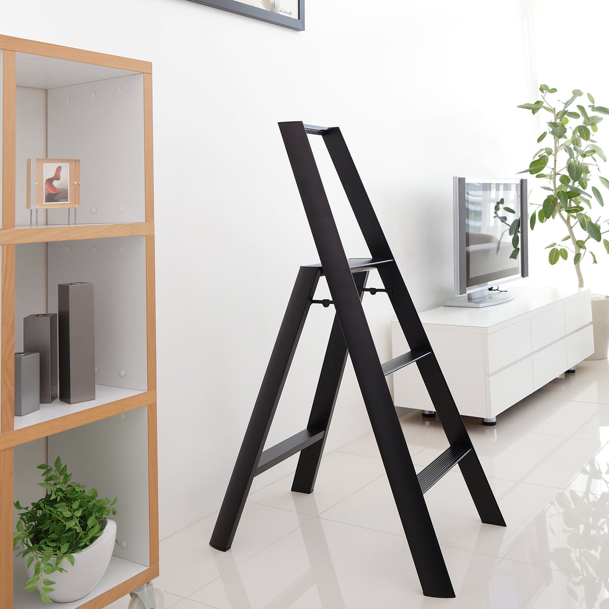 Step Ladder Metaphys Design Lucano 3 steps black