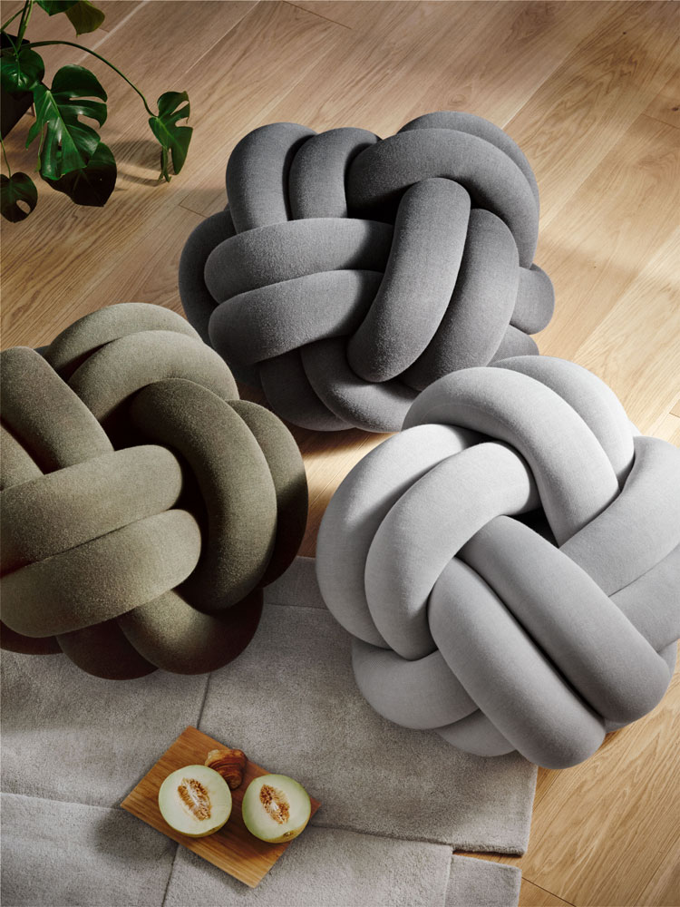 Cushion Knot XL Design House Stockholm Grey