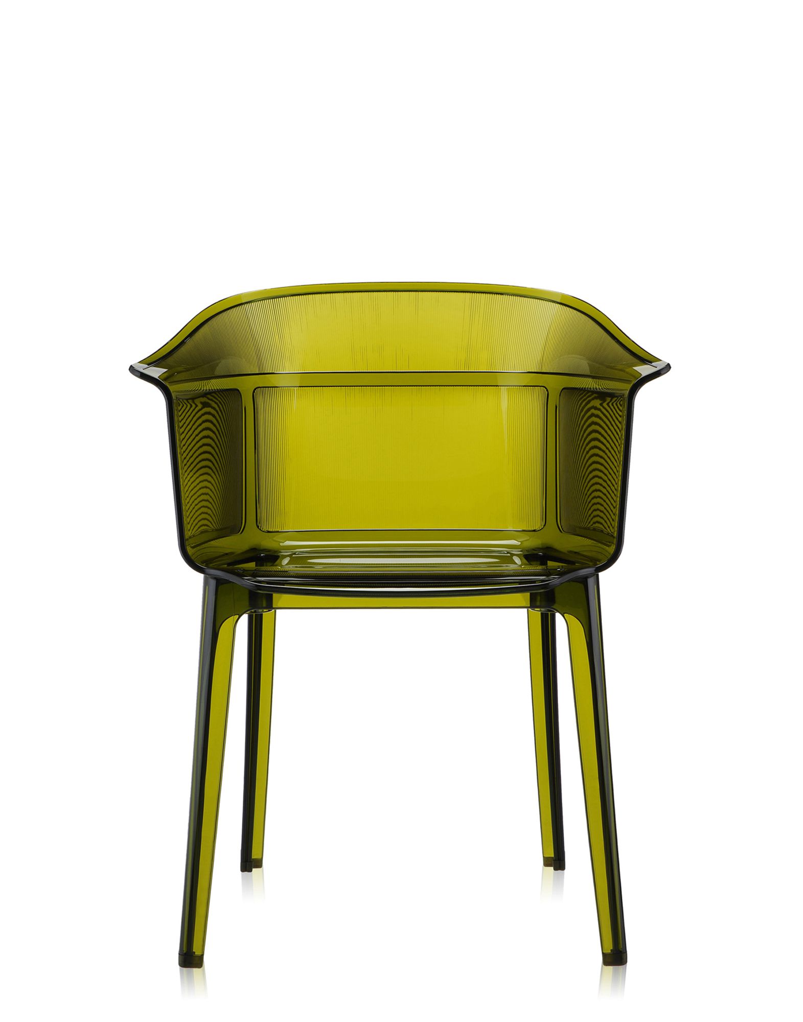 Poltroncina Kartell Papyrus verde oliva