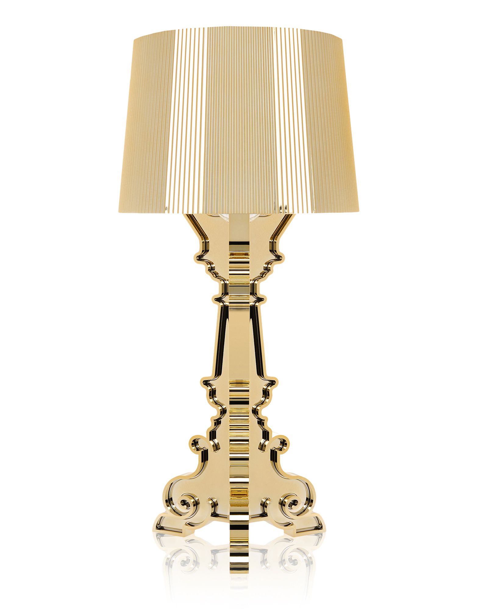 Kartell table lamp 9074 Bourgie gold